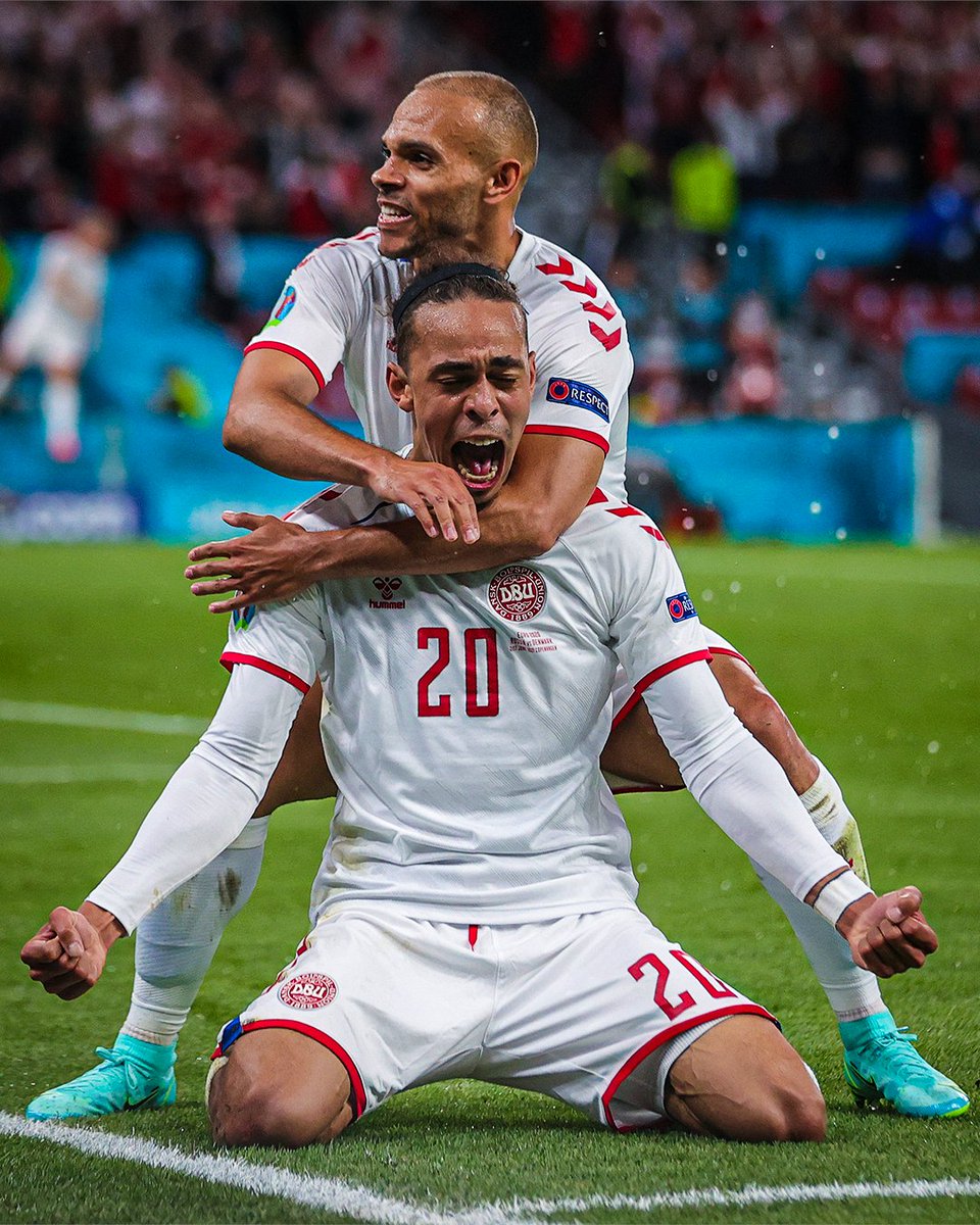 brfootball's tweet photo. After losing their first two matches of #EURO2020, a big win sends #DEN into the round of 16 🙌 https://t.co/JA8pJ4mgED