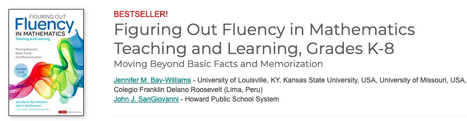 Well, this is exciting!  Looks like a lot of math teacher colleagues are working to figure out fluency this summer and beyond...our book is on the best-seller list 🙌🙌<a href="/JohnSanGiovanni/">John SanGiovanni</a> <a href="/CorwinPress/">Corwin</a>