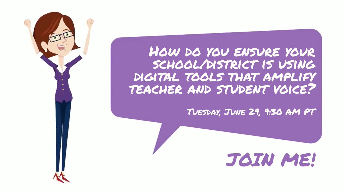 Join me for an #istelive session "Checklist for Amplifying Teacher and Student Voice in District Technology Decisions" on Tuesday at 9:30 am PST. @iste <a href="/hapara_team/">Hāpara</a> #haparachampion