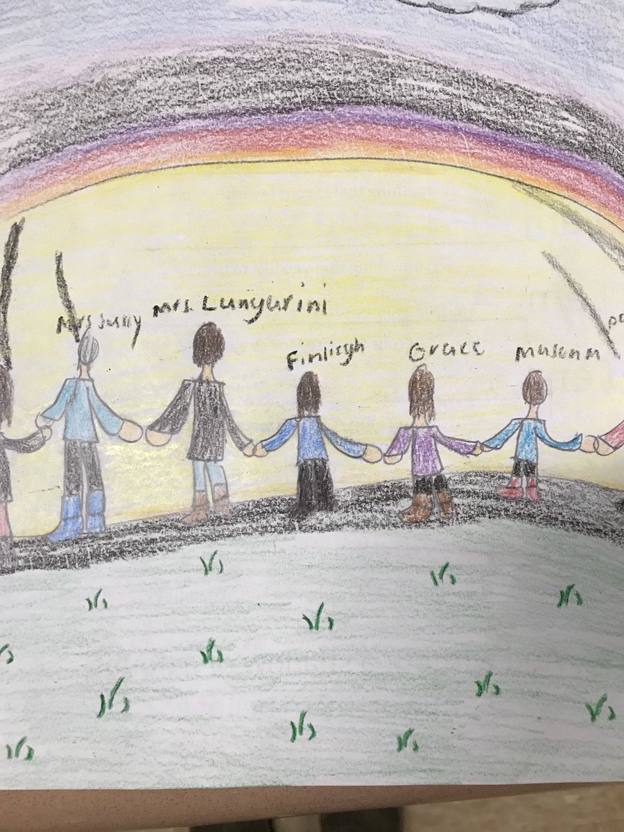 AnnedeeNY's tweet photo. Wrapped up year 30. A year like no other! Teacher tired to the next level! This drawing from one of my sweet kiddos is how I will choose to remember this year. It was SO challenging, but we got through it together as a class. https://t.co/9gvj7geZHl