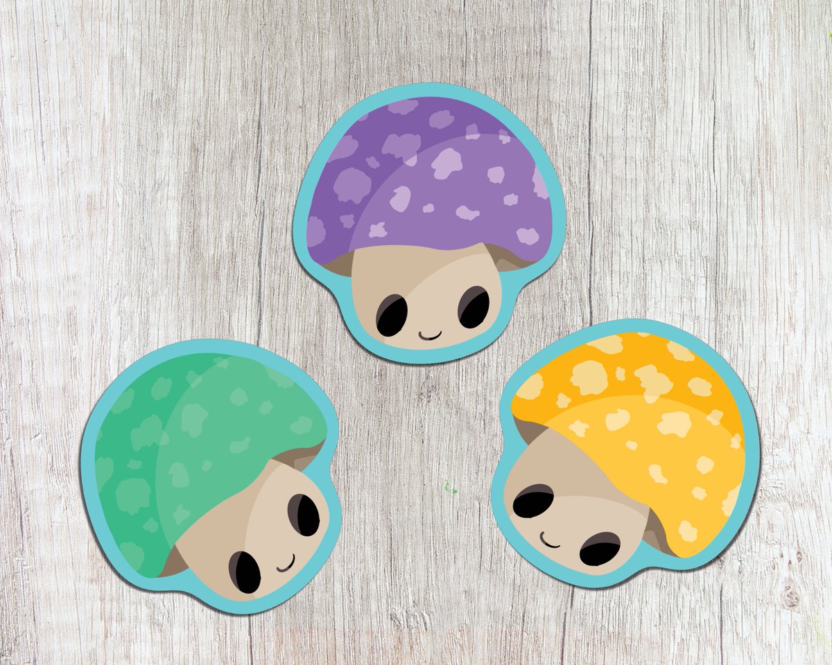 bivivid_devore's tweet photo. Exciting News!
I decided to open up an etsy shop to sell some stickers of my own design. I have a few different sets, but I love my matching "Happy Mushroom Collection" and "Sad Mushroom Collection" the most. 

Feel free to check out my etsy below!
https://t.co/HWPmuZWFp6 https://t.co/d2rjCHCURU
