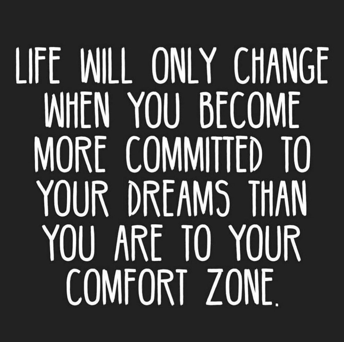 Intellectually, we all know this is true. We understand that progress comes when we step outside our comfort zones, but the next step is to go out and DO it. Make a plan, take action, and go after that new goal! #edchat #MondayMotivation