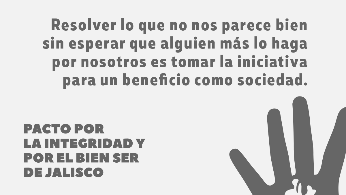 PactoIntegridad's tweet photo. Resolver lo que no nos parece bien sin esperar que alguien más lo haga por nosotros es tomar la iniciativa para un beneficio como sociedad ✋ #PactoIntegridad 👉 https://t.co/CYxfReJlgM https://t.co/VVRp8yfcDm