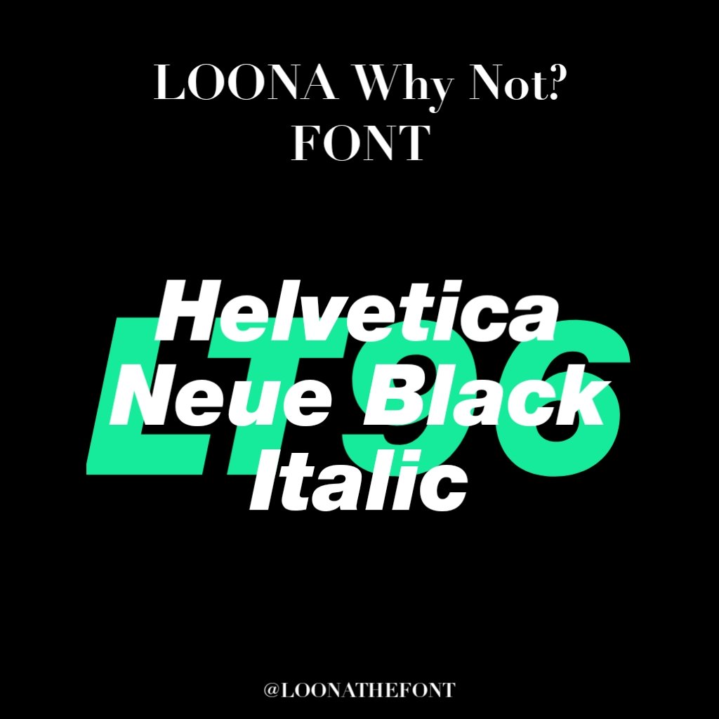 helvetica neue black italic