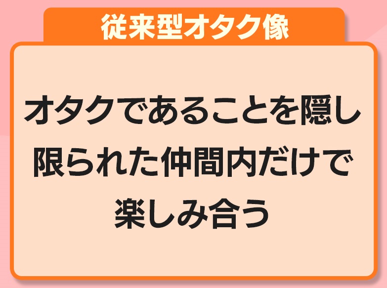 羽鳥慎一モーニングショー 本日6 22放送 オタク は憧れの存在 オタク像に変化 オタクになりたい若者たち 今 若者たちの間で オタク が憧れの存在になっています 従来型のオタクは オタクであることを隠し 限られた仲間内だけで楽しみ合う 羽鳥慎一モーニングショー 本日6 22放送 オタク は憧れの存在 オタク像に変化 オタクになりたい若者たち 今 若者たちの間で オタク が憧れの存在になっています 従来型のオタクは オタクであることを隠し 限られた仲間内だけで楽しみ合う