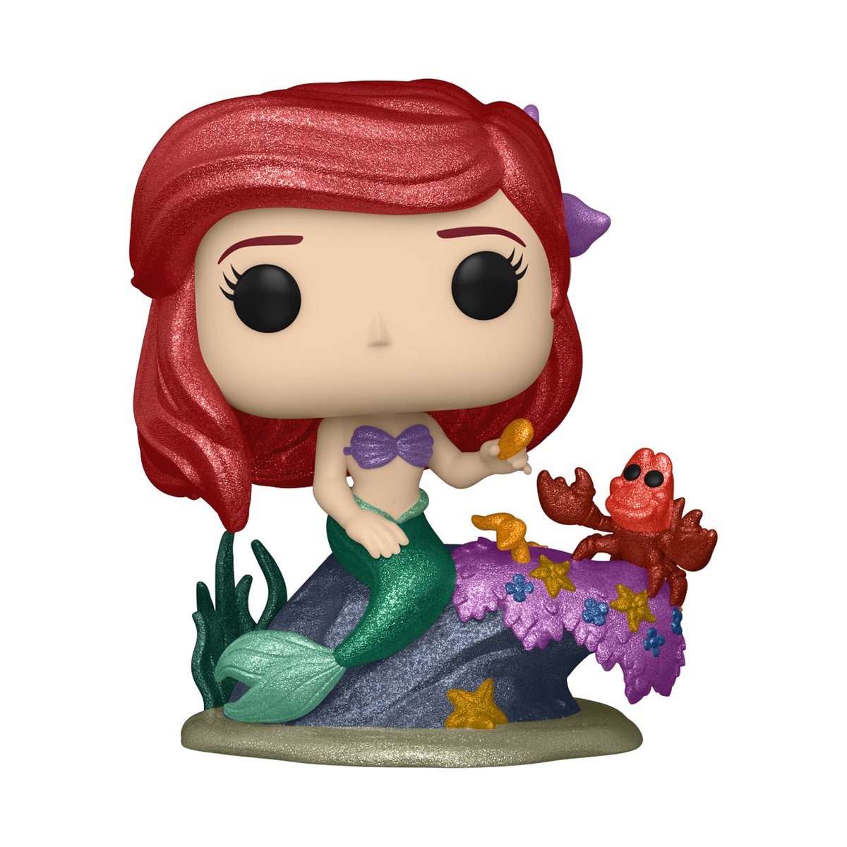 OriginalFunko's tweet image. RT and follow @OriginalFunko for the chance to win a @HotTopic exclusive Disney Ultimate Princess Ariel Diamond edition Pop! #Funko #FunkoPop #Ariel #Disney