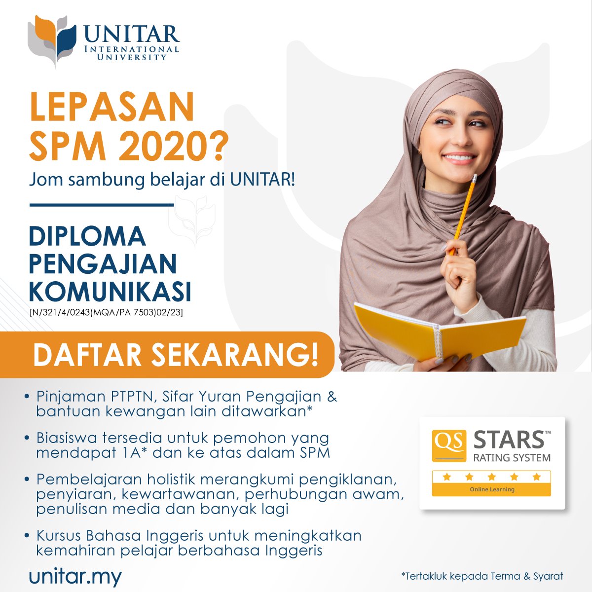 ট ইট র Unitar Daftar Sekarang Di Https T Co Pd5n0iuqn4 Tertakluk Kepada Terma Dan Syarat Unitar Accelerateyourfuture Spm2020 Spmpromax Batch03 Komunikasi Diploma