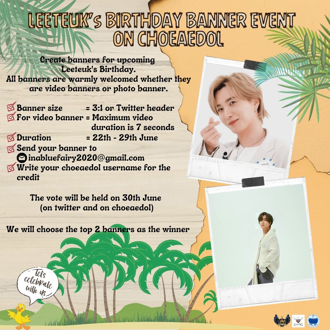 INABlueFairy's tweet photo. 💠 CHOEAEDOL 💠

📍 LEETEUK'S BIRTHDAY BANNER EVENT
As you know #LEETEUK's birthday is approaching, let's join us !!!
For details, see the photo bellow 👇

#SUPERJUNIOR @special1004 @SJofficial https://t.co/C0wzP1Monw