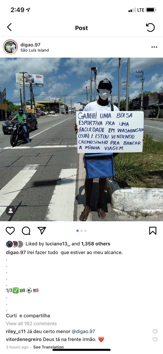 igordholanda's tweet photo. Galera meu amigo recebeu uma proposta de bolsa pra vim pra cá (EUA), e ele precisa da ajuda de vocês para realizar esse sonho que todo mundo que já passou por isso sabe o quanto é difícil. Deem rt aqui e quem puder ajudar, o nome dele é Digão e o insta dele ta na foto. Obrigado https://t.co/E3ptEgybiA