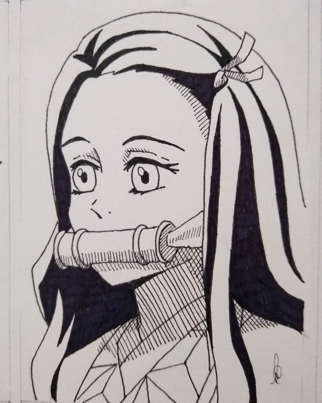 Este é o primeiro ESBOÇO de Tanjiro e Nezuko em Demon Slayer