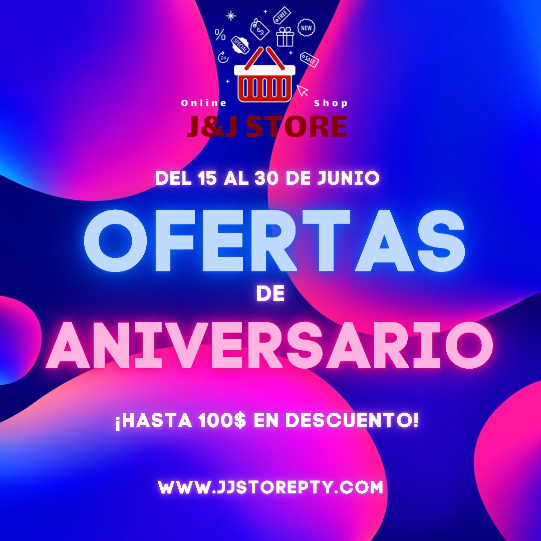 jjstorepty's tweet photo. Buenas tardes twitter. Oficialmente este es nuestro primer tweet y queremos recordarles nuestras ofertas de aniversario🤩🤩
Entra ya: 
https://t.co/HFb0pq6lIs https://t.co/SxsWoVHKiA