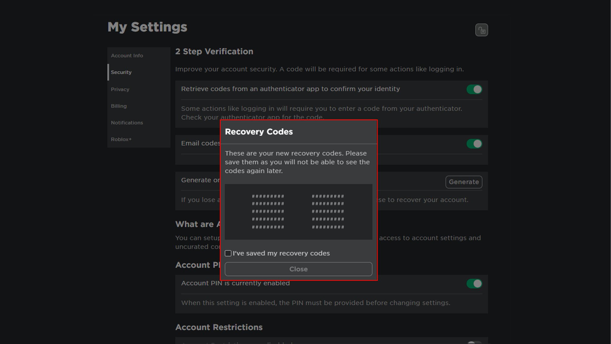 Authenticator App for Roblox