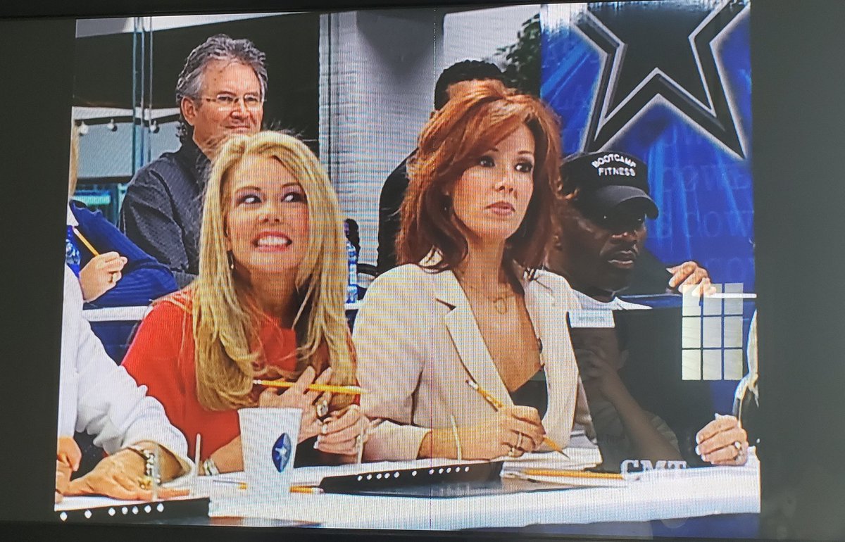 MrsWieds616's tweet photo. Starting from the beginning again to prepare for August. @DCC_Judy and @Kelli_Finglass have gotten much better at not showing their "no" faces in auditions! Also, how have they not aged since season 1!? 
#DCC #Makingtheteam #AmericasSweethearts https://t.co/u3xLpEedSt