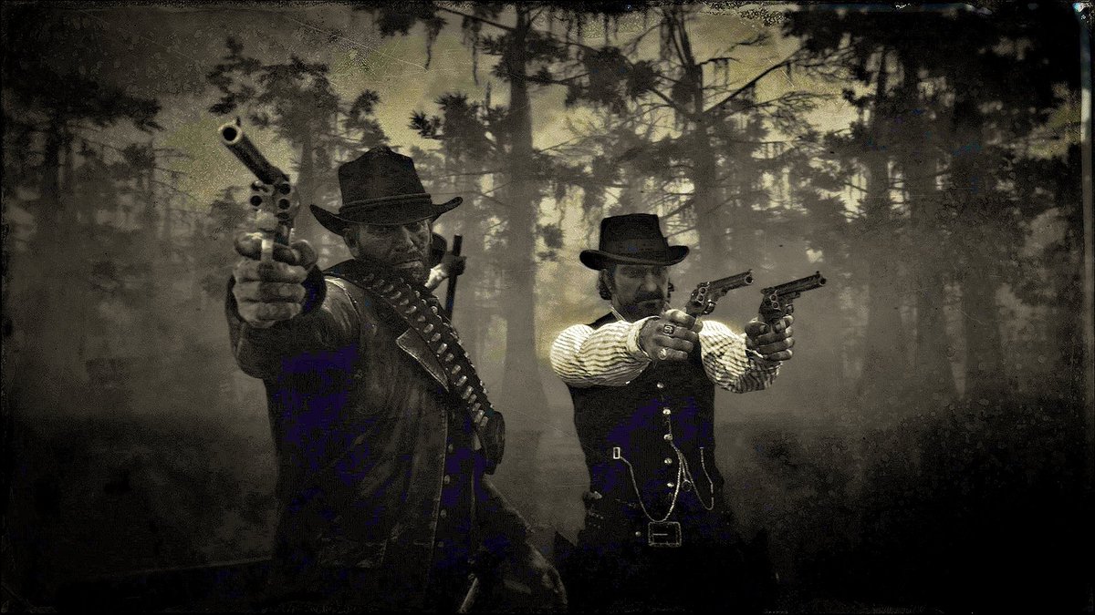 VidGameNerd1's tweet photo. Happy Birthday @Tooda I hope you have a great day sir thanks for being such a great actor and the bad ass  Dutch Van Der Linde , enjoy this vp of Arthur And Dutch
#outlawstotheend 
#outlawsforlife https://t.co/zGJMs98Lrp