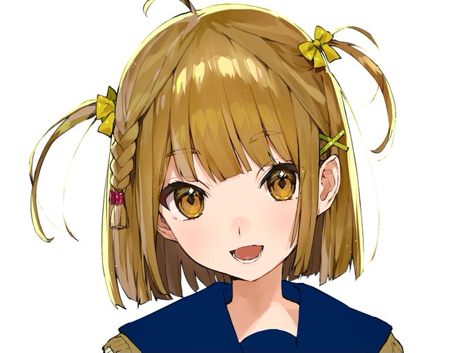 「:d yellow bow」 illustration images(Popular)