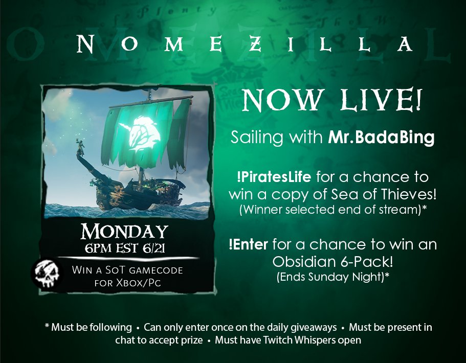 nomezilla's tweet photo. Tis the night before update! Sailing &amp; Stacking w/@RealMrBadaBing! SO READY FOR TOMORROW!! LET'S GOO!!

https://t.co/MDcQjyy90A🏴‍☠️💣

#GoldenHourGang #PiratesLife #GHG #BeMorePirate https://t.co/OdrNsJqJqe