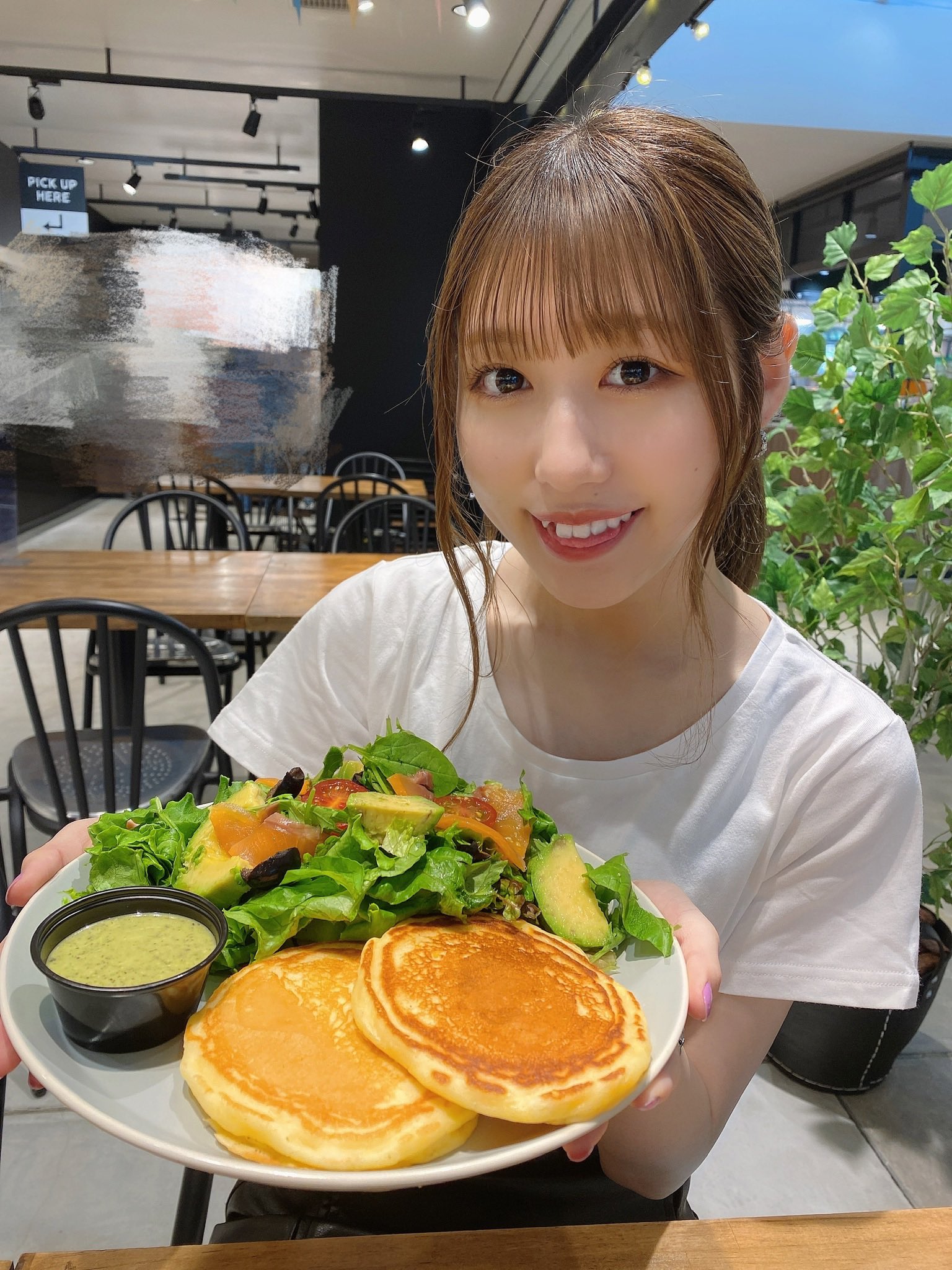 藤井エリカ Erika Sdtp おはよ パンケーキしょっぱい派になりました 今日もファイトです T Co Wbw8i4umm7 Twitter