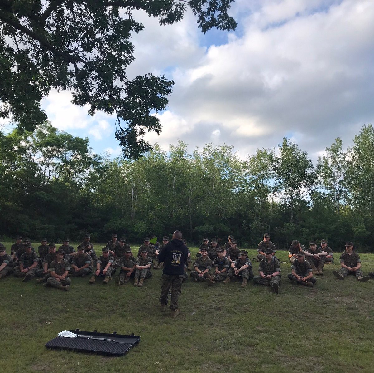 BeverlyMCjrotc's tweet photo. Day 1 of Summer Leadership Camp with Beverly &amp; Haverhill MCJROTC Cadets. #Motivation #leadership @Beverly_High https://t.co/4GSHaUgkv5