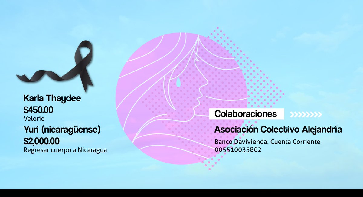 Thaydée y Yuri fueron 2 compañeras trans que fallecieron recientemente. Sus familias necesitan apoyo comunitario para cubrir gastos funerarios. Nos unimos a <a href="/ColectivoAlejan/">Colectivo Alejandria</a>  para solicitar su solidaridad. Todas las contribuciones son de gran ayuda #NoHayOrgulloSinSolidaridad🏳️‍🌈