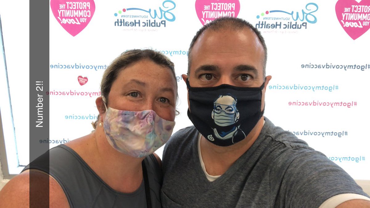 Coachgirl411's tweet photo. Second dose complete #letmeoutnow #vaccinated https://t.co/WnDvxIWH3u