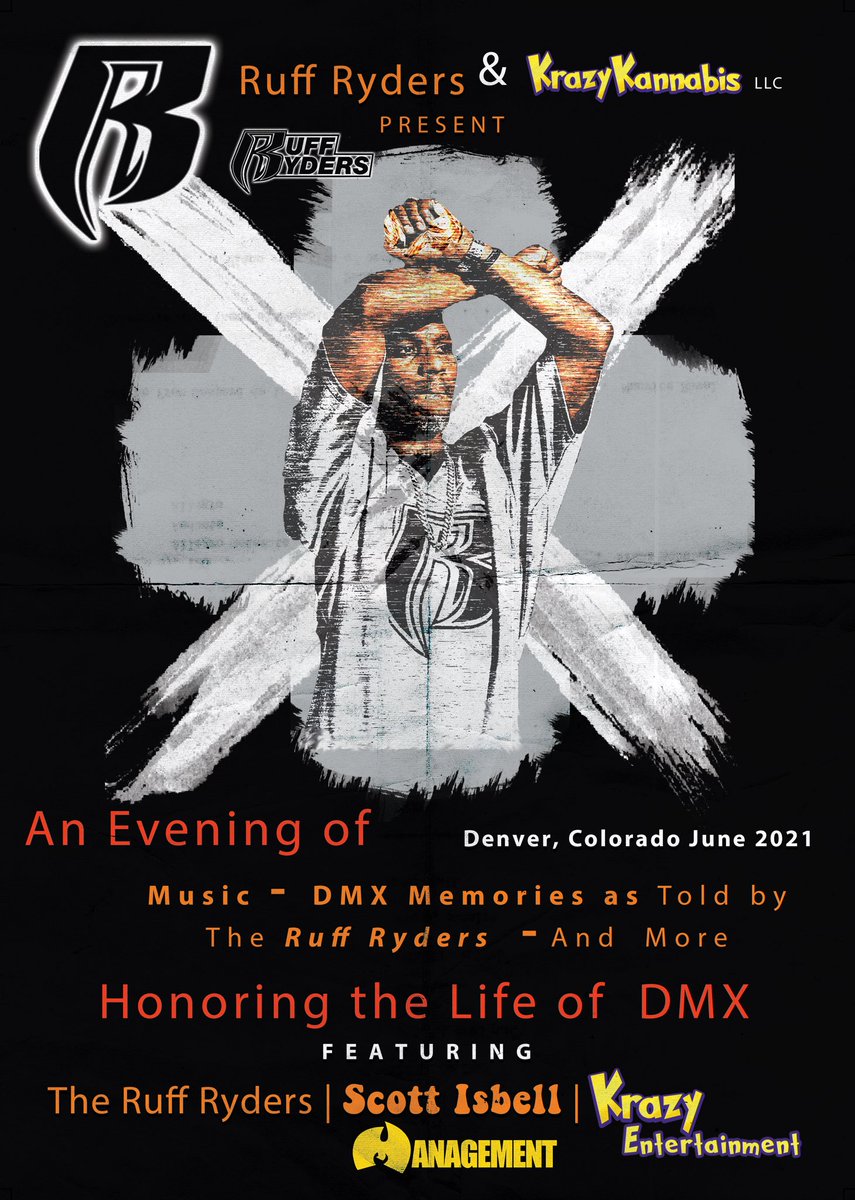 scottisbell_'s tweet photo. I will be performing in concert with the Ruff Ryders on June 27th in Denver, Colorado. We will be doing a memorial concert for DMX. https://t.co/l0gmoJGWtj