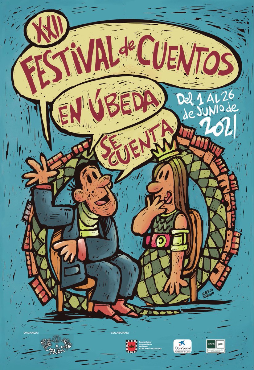 En el Festival de En Úbeda se Cuenta hay un cambio: 
el viernes 25 a las 19h: Cuentos con buena onda, desde la Cadena Ser de Úbeda, en el 101.5 FM con Charo Pita, Jackeline DeBarros, Luis Correia, Maricuela y Nono Granero, porque el miércoles no va a poder ser, por el fútbol.