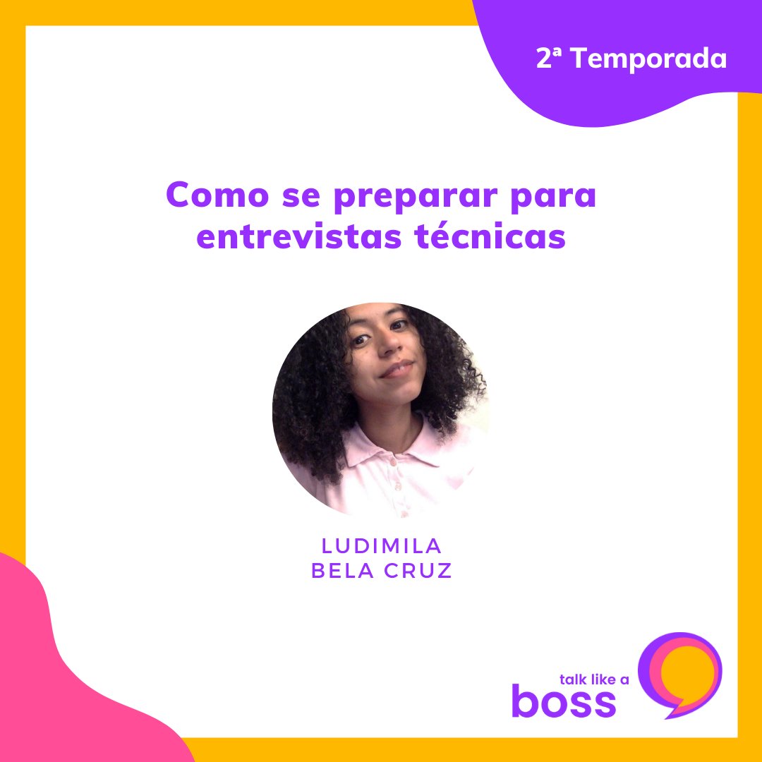 opensourcesib's tweet image. Na Talk like a BOSS nós recebemos mulheres inspiradoras pra falar sobre seu trabalho, atuação e contribuições na comunidade de software livre. A @ludimiila estreará as talks dessa temporada na quarta-feira, às 19h no nosso YouTube, falando um pouco sobre entrevistas técnicas &amp;lt;3