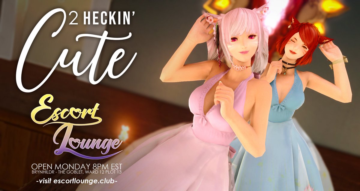 MunGuhn's tweet photo. Hey hey folks!! It’s Monday night and you know what that means! Time to come and visit with @TorchMud @ZadaH2020 @Mountainspass @MyKaosClan and so many other lovelies over at The Escort Lounge!! Come check us out on Brynhildr in the Goblet Ward 12 Plot 13 8PM-11PM EST https://t.co/pcuAIR6T0f