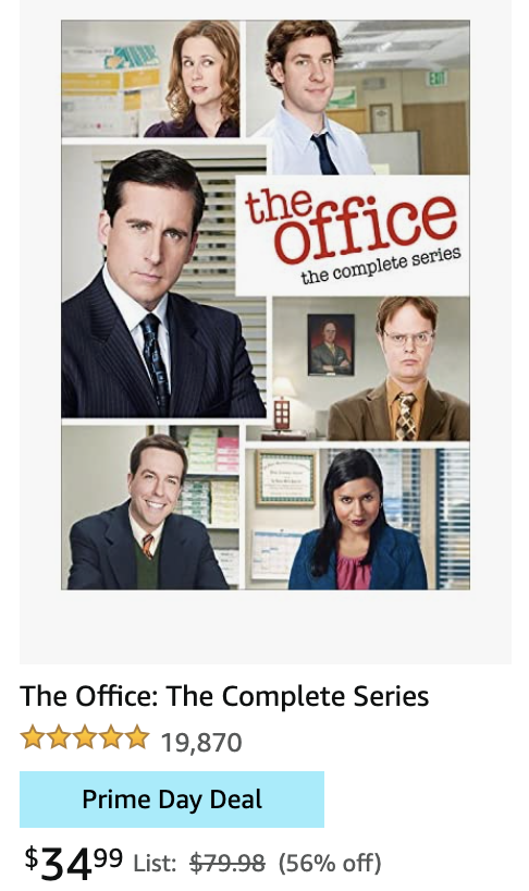 MyHWoodDream's tweet photo. TV Box sets available (as high as 66% off)!
#TheOffice: https://t.co/hPP5zbAZEq
#Friends: https://t.co/NiChPK4geg
#ParksAndRecreation: https://t.co/uS6j50hzdJ
#BreakingBad: https://t.co/oRsjqlOaQp
#AmazonPrimeDay #Amazon #TVBoxSets https://t.co/Kts4553mZ9