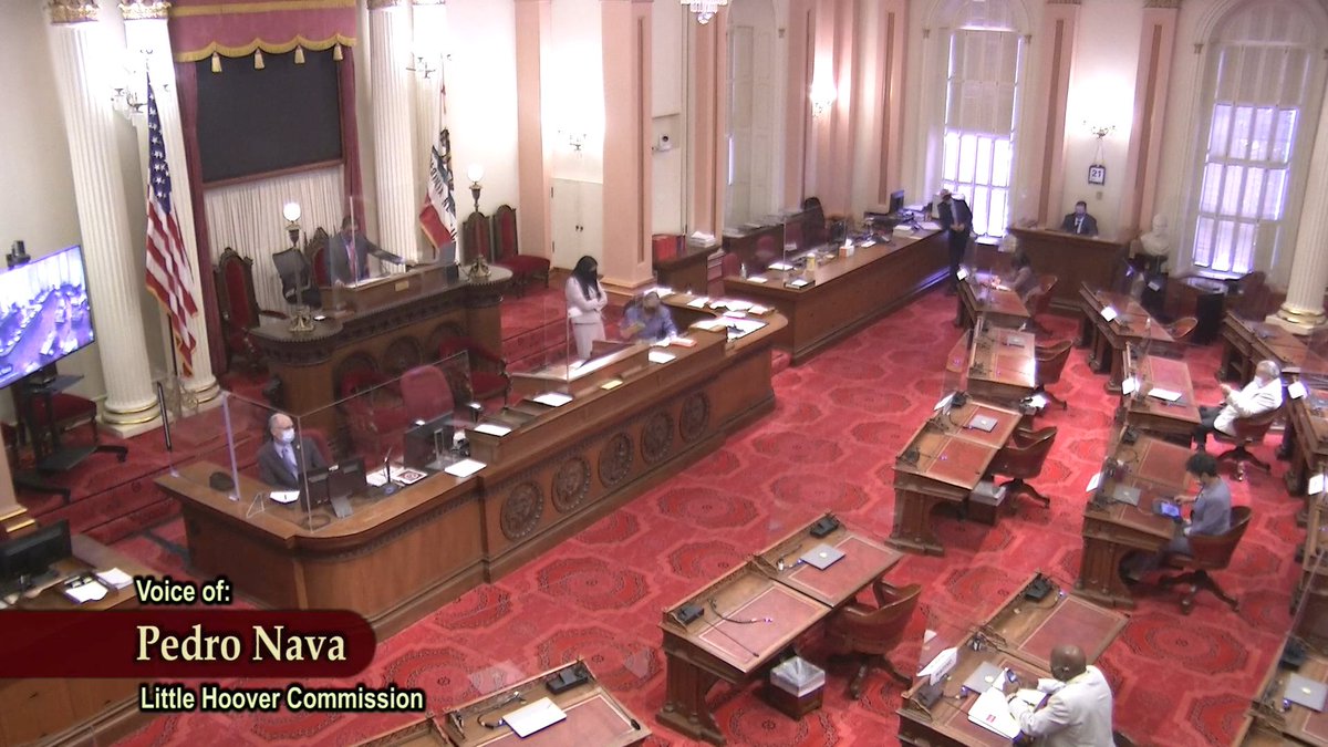 CALittleHoover's tweet photo. Chair @pedronava is testifying in support of #AB537 (@AsmBillQuirk) at the Senate Energy, Utilities & Communications Cmte. hearing! The bill would further our recommendation urging CA to improve & expand digital govt. services. WATCH: https://t.co/Tdh6IHaaBX #CALeg https://t.co/d7zv0xLE2F