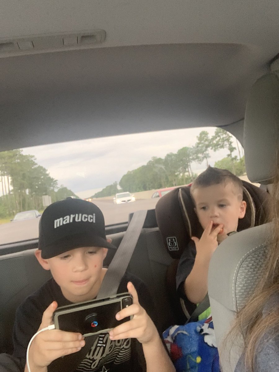 RandiCarter1022's tweet photo. On our way to Florida but he has to watch is @VandyBoys https://t.co/RgQwTL7gpH