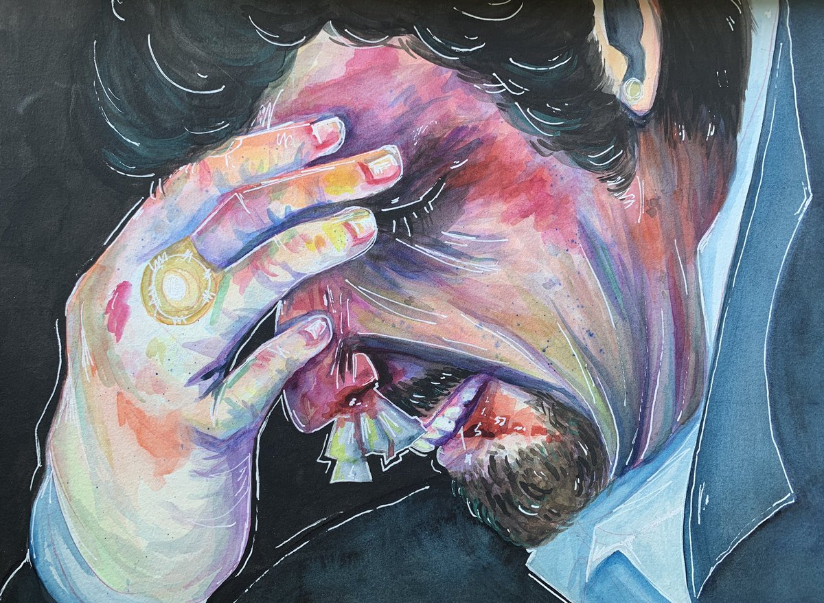 snarknets's tweet photo. everything i do is not going right!
••• watercolor, 9x12 #UncutGems https://t.co/bTs2BaKe00