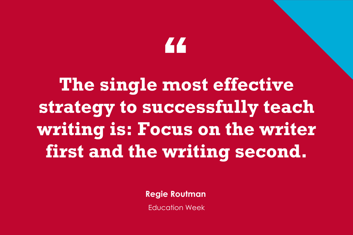 Larryferlazzo's tweet photo. "Teaching Writing Requires Leaving Students With an ‘I Can Do It!’ Spirit" is NEW @educationweek post with @regieroutman https://t.co/CiPf2cDpSq https://t.co/HeRYYZLKH7