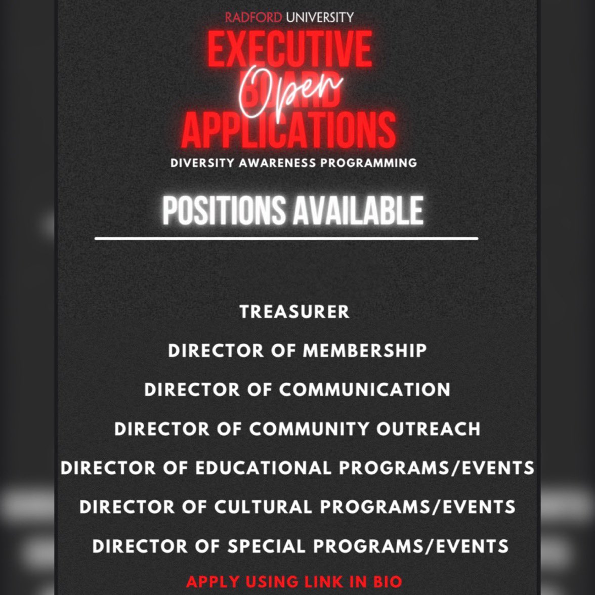 RU_DAP's tweet photo. Looking 👀to get involved with a LIVE 🔥 and INCLUSIVE campus org this semester? 
—
DAP is the organization for you 🤝! 
—
APPLY NOW ✔️ using the link in our bio! 
—
Stay up to date with DAP on Twitter!
Twitter: @RU_DAP https://t.co/PRXID0xW6F