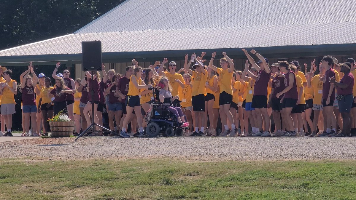 burnside4141's tweet photo. Dropped Kenzi off at @CampBarnabas yesterday for the week. Special needs camp in MO that she loves; hasn't been there for 2 years due to pandemic. Mobility impaired week & she already saw old friends; one week/year where we both are free. #SummerCamp #campbarnabas #disabilitycamp https://t.co/L604sfSppi