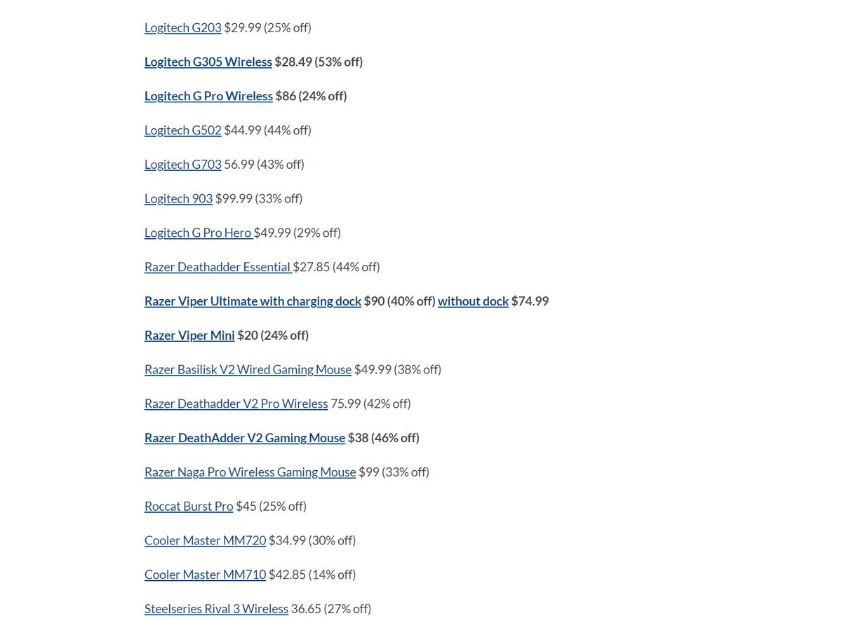 Updated the list of Amazon Prime Day deals, lots of mice, headsets and monitors on there

Full list here - bit.ly/3zMbf55