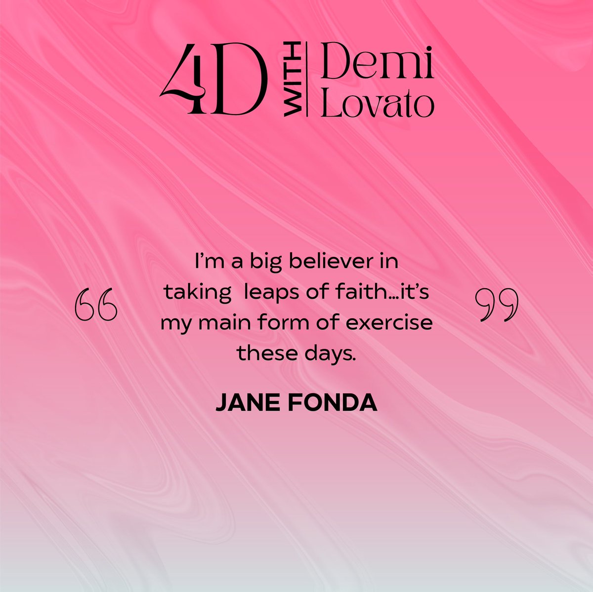 “No is a complete sentence” - @Janefonda 💞

Listen to Jane’s episode of #4DwithDemi here 🛸 linktr.ee/4DwithDemi