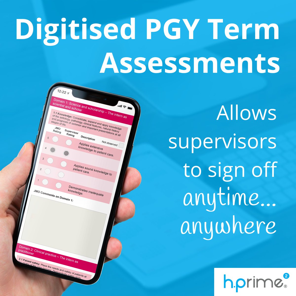 hprime_2's tweet photo. Digital Term Assessments

#MedEd #MedTwitter #australiandoctors 
#aussiedoctors #juniordoctors #teachinghospitals #hprime https://t.co/3JcuC3FDIi