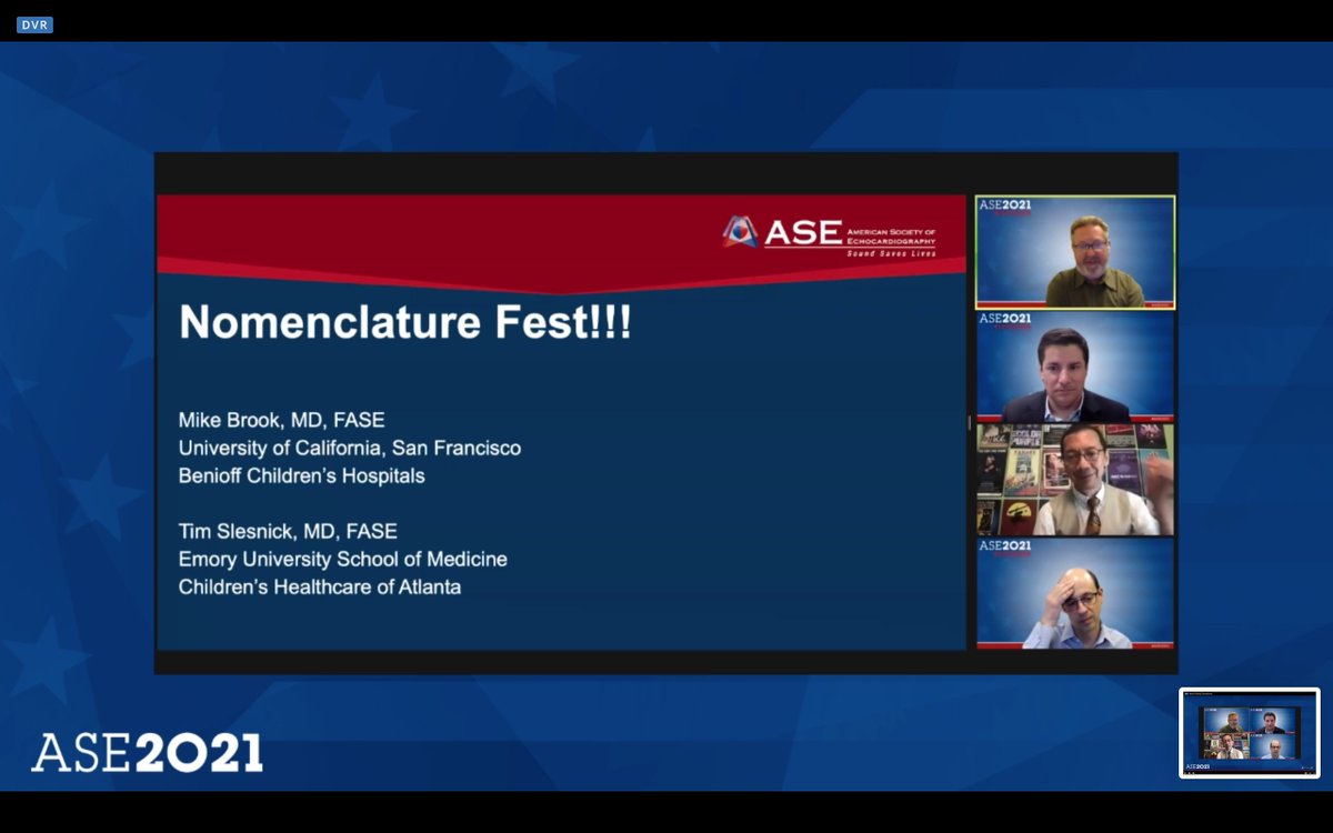 DrJenniferCo_Vu's tweet photo. #ASE2021 #PCHD track
Much awaited innovative 🎊Nomenclature Fest 🎊 session!
📢Starts with a case
↪️Teams will discuss what/how to name #CHD
@ASE360 #echofirst #VirtualEcho #EchoAtHome
@SlesnickTim @shubhi_srivas @craigefleishman @daniel_forsha @Kfarooqi @rsk86 @MelisWasserman https://t.co/slQ93rkmQT