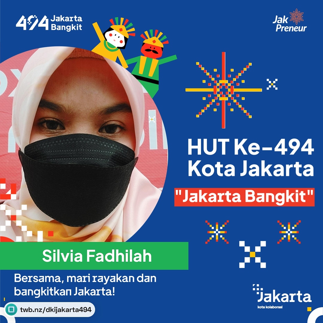 Selamat Ulang Tahun Kota Jakarta ke-494 🎉

#JakartaBangkit #HUTDKIJakarta494 #DKIJakarta #KotaKolaborasi #StaySafeStayHealthy