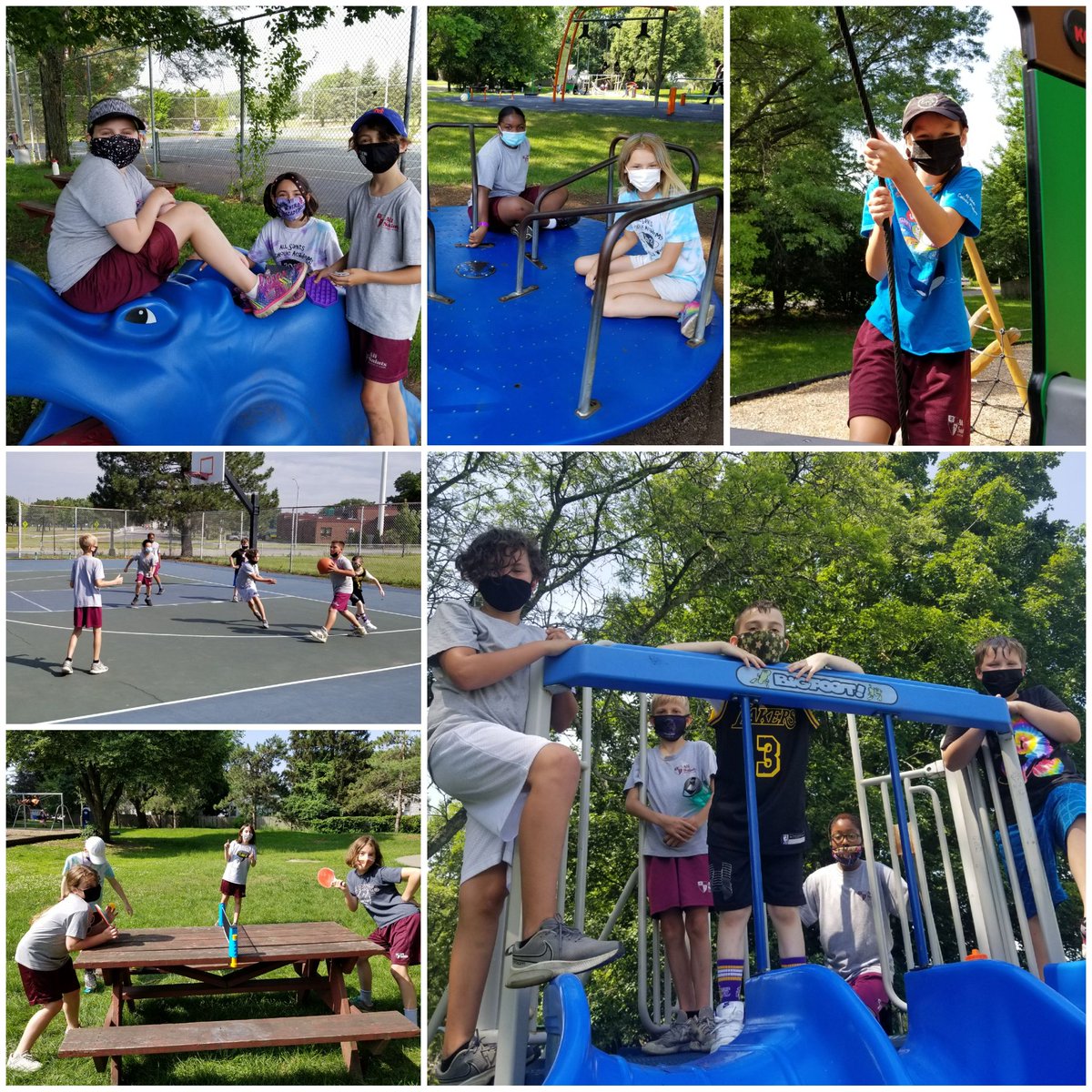 ASCAMrsNova's tweet photo. ABC countdown to summer! W is for wacky hair day! We also took a fun walk and played at Rosemont Park for the morning! @ASCA_Albany @RCDASchools https://t.co/JI7BJaAwo0