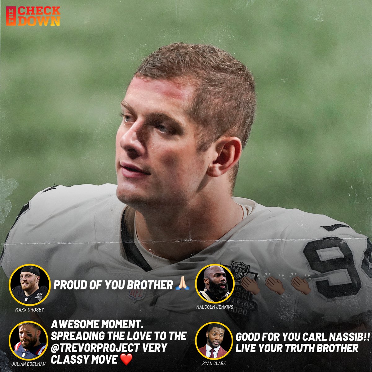 The NFL community is with you, Carl. 🙌 (via <a href="/thecheckdown/">The Checkdown</a>)