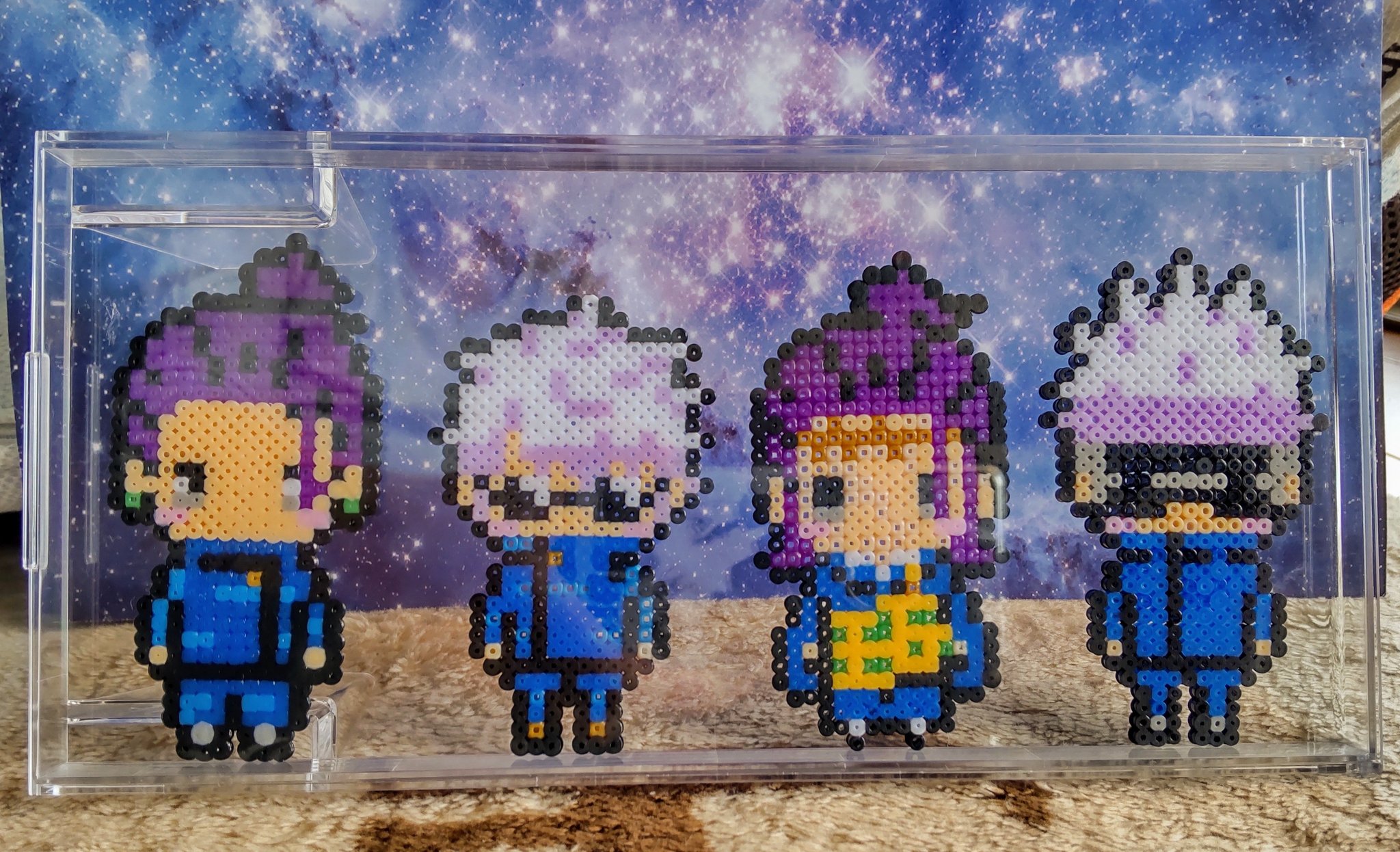 龍太 セリアのマイコレシリーズ ディスプレイケース ロング に 高専 大人ver の夏油 五条を入れてみた アイロンビーズ ナノビーズ セリア マイコレ 呪術廻戦 五条悟 夏油傑 T Co Tzubmu7awu Twitter