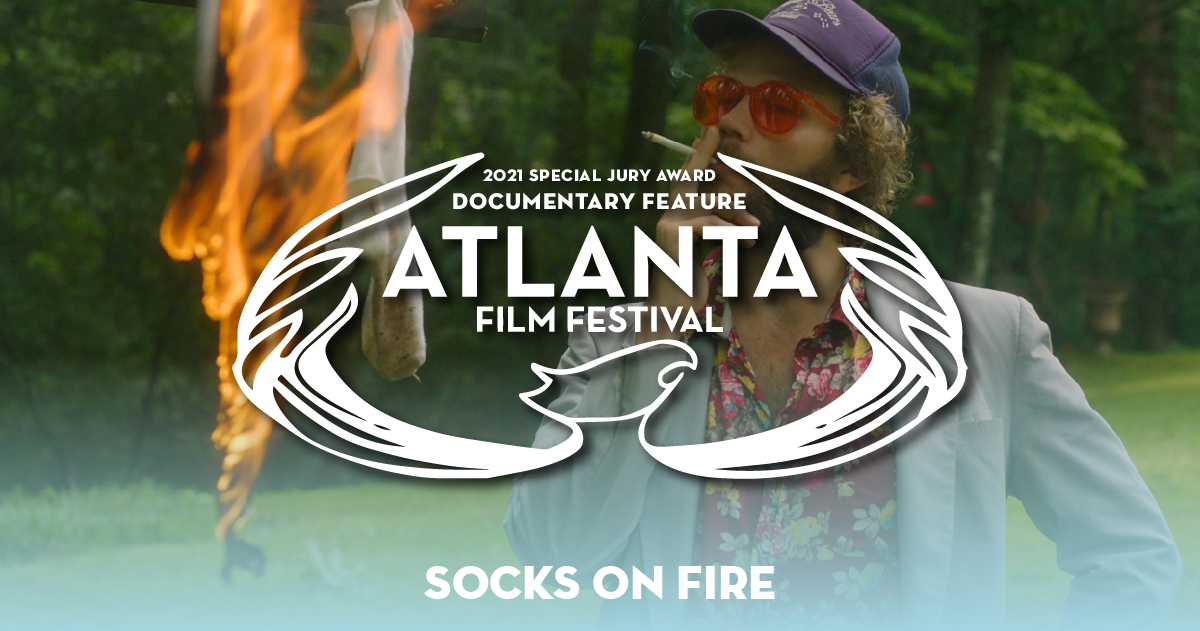 atlantafilmfest's tweet photo. The Documentary Feature Special Jury Award for Artistic Spirit and Ingenuity of the 2021 Atlanta Film Festival has been awarded to SOCKS ON FIRE, directed by Bo McGuire.
https://t.co/gtvVlEzI9k
#ATLFF #awardwinners #specialjuryaward #socksonfire #artisticspirit #ingenuity https://t.co/6zVlJALqST
