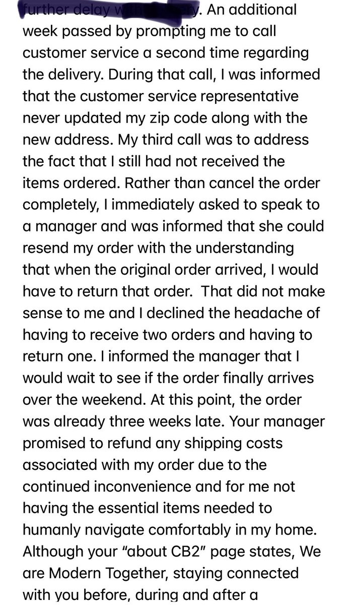 mbaratlanta's tweet photo. @CB2 @CrateandBarrel @bbb_us @blackpeople #blackconsumersmatter @BlackBCouncil @AptTherapy @hgtv @allmodern @westelm @dwell @OprahDaily @Oprah 
To the corporate leadership of Crate and Barrel/CB2,
Part 1 https://t.co/3HjH3G51U6