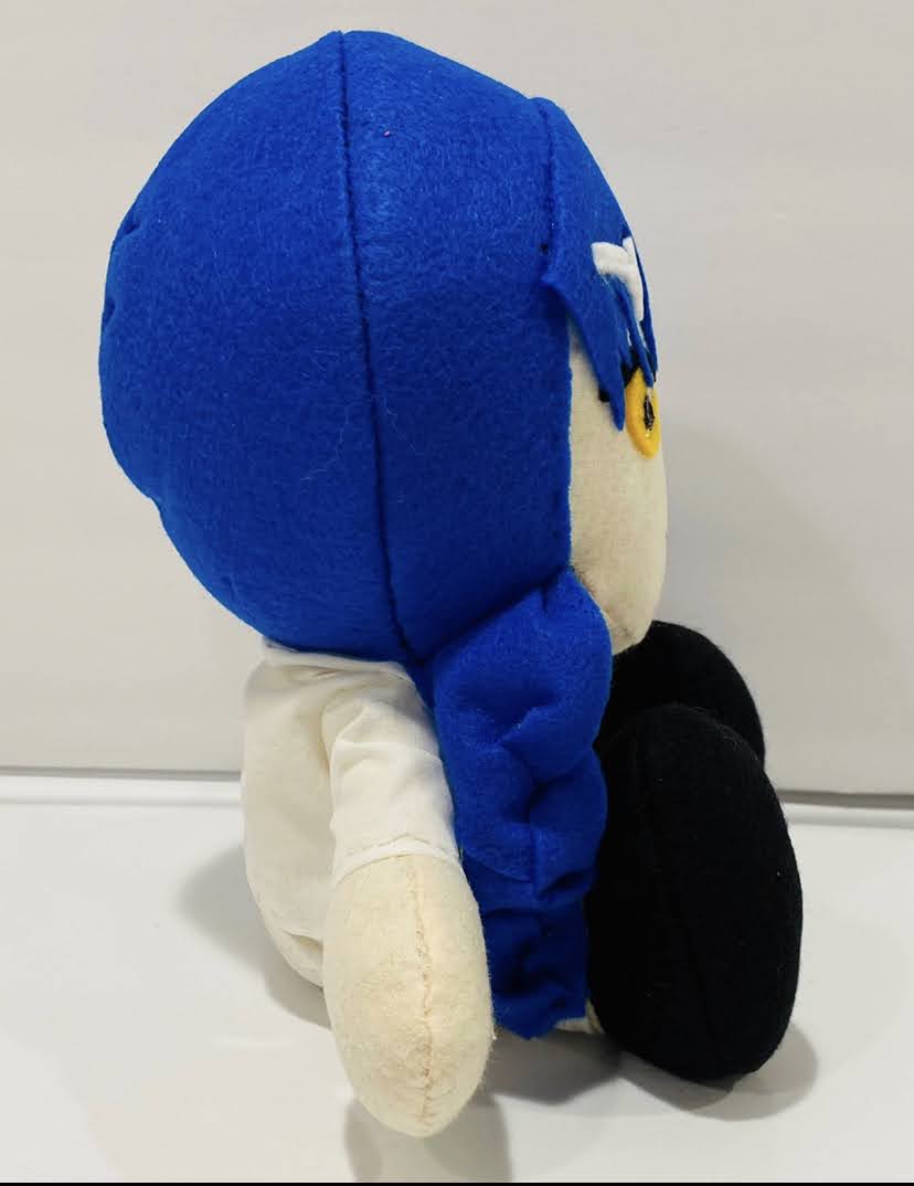 KwScissors's tweet photo. She may be shy, but with Soma's help Megumi Tadokoro's food is out of this world! Perhaps this mini Megumi will help you too! Sitting at 12" she will be Available in our #etsyshop July 10th! Linktree in bio. #etsy #plush #handmade #FoodWars #nerd #geek #smallbusiness #anime https://t.co/FKEP1oq3rP