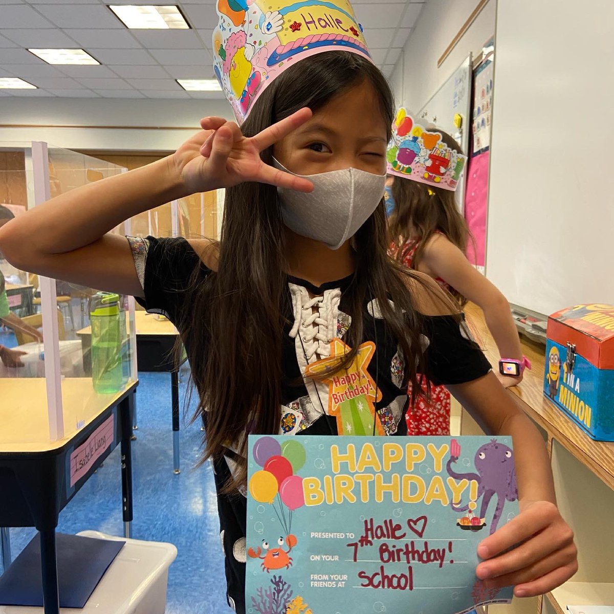 Miss_Junge's tweet photo. Happy birthday to both of these girlies!!! These besties loved getting to celebrate their birthday in class together today!!! 💖🥳 @GinaFaust https://t.co/Hl7XSxxQ4y