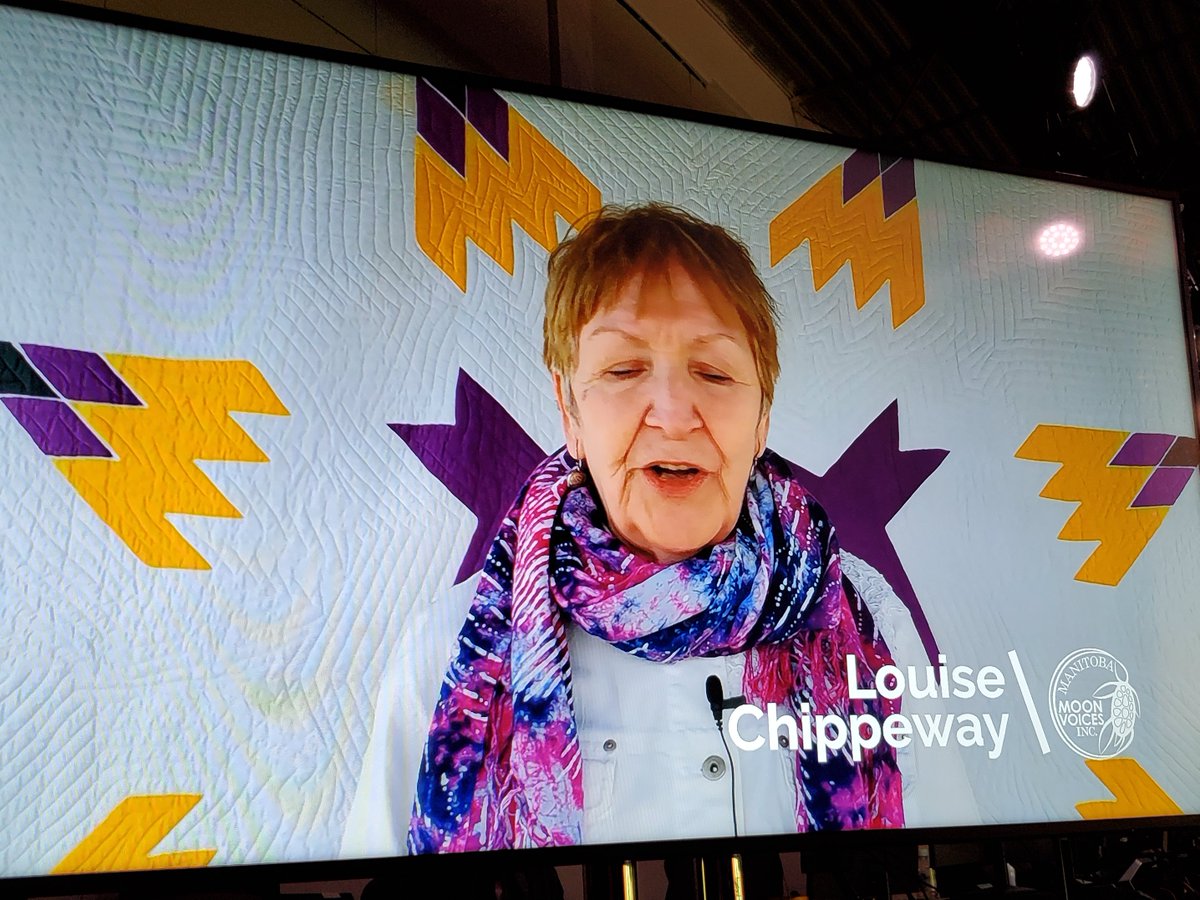 keepingthefire1's tweet photo. An honour to acknowledge &amp; celebrate Grandmother Louise Lafreniere-Chippeway at this evening's Gathering. Miigwech for sharing a piece of your story with us &amp; for all the work you do ♥️🙏  #KFB2021 https://t.co/ODp9wP5r93