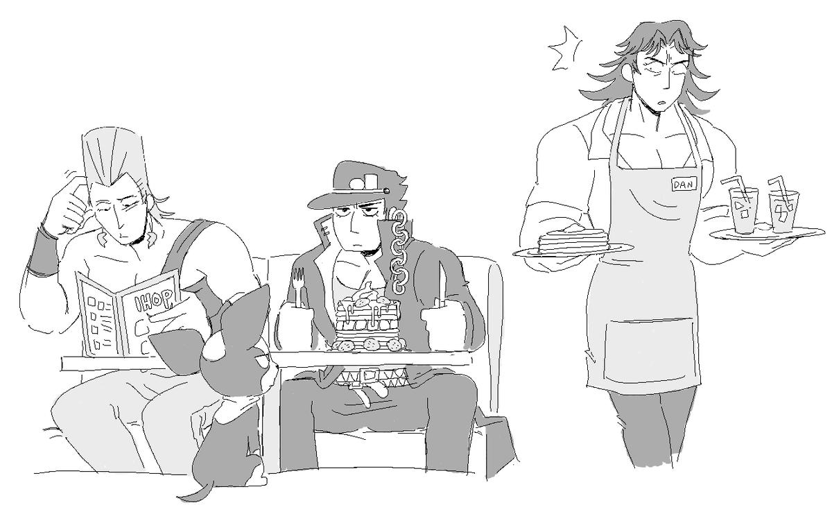 been rewatching jjba with some friends unfortunately 