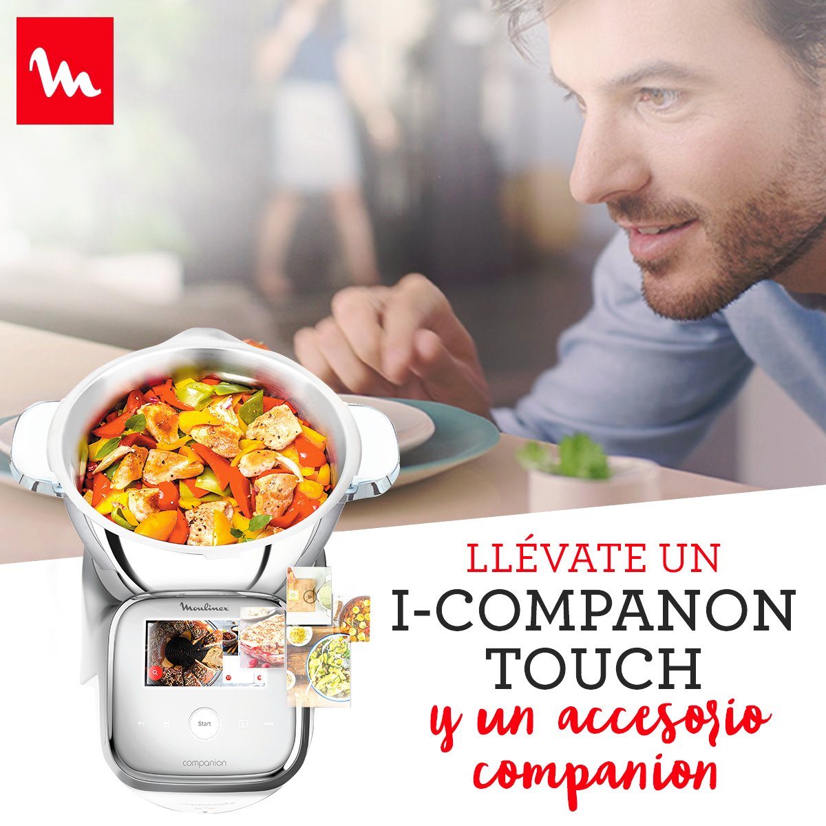 Conviértete en Cuisinista y gana accesorios para tu robot de cocina Companion y el nuevo modelo i-Companion Touch. #Moulinex #Promoción #ClubCocinaMoulinex
